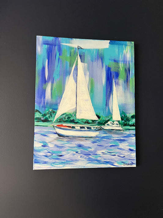 A Sunday Sail | Original Acrylic | 14x18