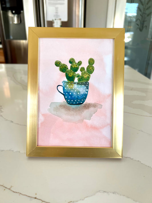 Feeling Prickly | 5x7 Gold Frame